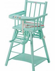 Combelle Convertible High Chair - Mint Green Varnish `One