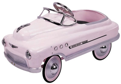 COMET Pink Pedal Car