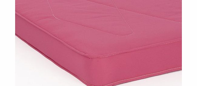 Comfy Living 3ft (90cm) Single Emily Mattress in PINK Cotton Drill