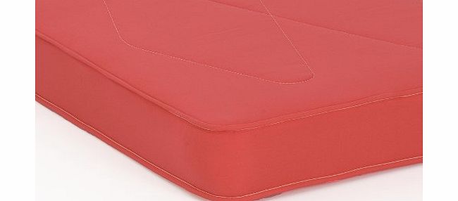 Comfy Living 3ft (90cm) Single Emily Mattress in RED Cotton Drill