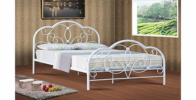 metal small double bed with mattress