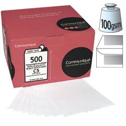 Communique Peel And Seal Envelopes 100gsm White