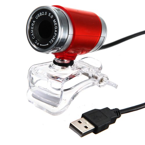 Computer & Hi-Fi Solution - HD webcam Fashion USB 2.0 PC Camera HD Camera For PC Laptop Computer 3mb/5mb lens - Red