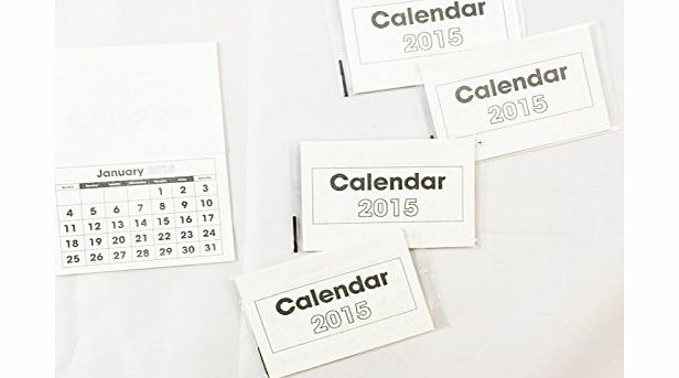 Concept4u 2015 Calendar Tabs Pads 5/pk Arts Christmas Crafts Childrens Kids Mini Books Great For School Home or Office
