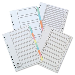 Concord 20 Part Recycled Dividers with Assorted