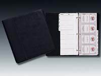 82310 large black business card book,