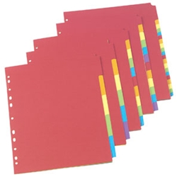 Bright Subject Dividers Europunched