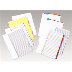 Dividers Upright Unpunched 10-Part A4