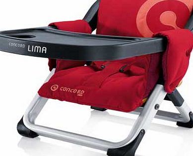 Concord Lima Travel Highchair - Lava Red