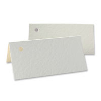 Confetti 10 blank ivory 1-hole place cards