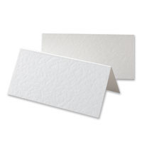 Confetti 10 blank white textured place cards
