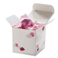 Confetti 10 scatter petal cube favour boxes