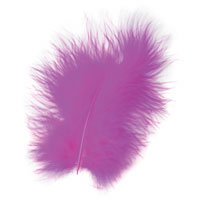 Confetti 20 hot pink marabou feathers