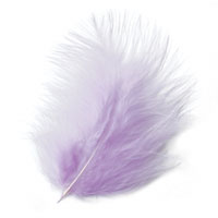 Confetti 20 lilac marabou feathers