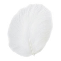 Confetti 20 white marabou feathers