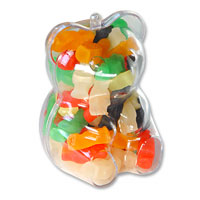 Confetti bear shaped favour box-pack of 4