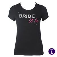 Black bride t-shirt L