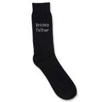 Confetti Bride` father rhinestud socks