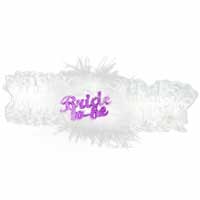 Confetti Bride to be flashing garter