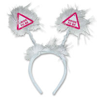 Bride to be white flashing boppers
