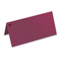 Confetti burgundy 1 hole place card