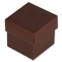 Confetti Chocolate ribbed favour boxes - pack of 10