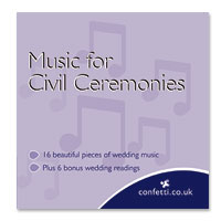 Confetti Civil ceremony music cd