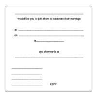 Confetti contemporary wedding invitation insert - for true love