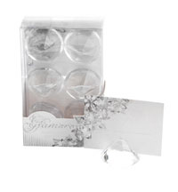 diamante place card holder pack of 6