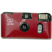 Disposable camera, burgundy