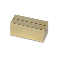 Gold cube placecard holder