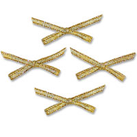 Confetti gold lurex bow