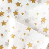 Confetti gold star tissue paper