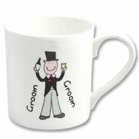 Confetti Groom character mug