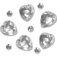Confetti heart jewels