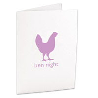 Confetti hen night invitations
