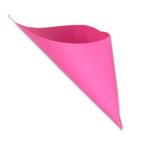 Confetti Hot pink cones pk of 10