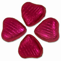 Hot pink foil hearts