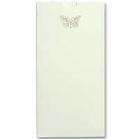 Confetti Ivory butterfly DL pocket outer pk of 10