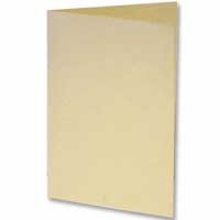 Ivory card fold paper insert to fit A5 pk of 10