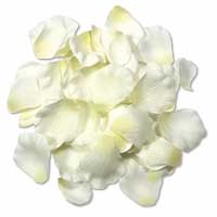 Confetti Ivory fabric petals