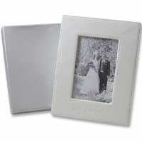 Confetti Ivory just married frame 6 x 4 inches