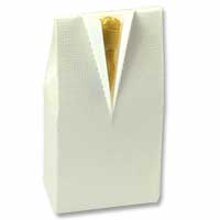 Confetti Ivory tuxedo boxes- pk of 10