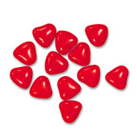 Confetti kilo of red mini heart shaped dragees
