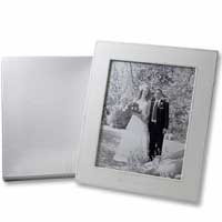 Confetti Large ivory just married frame 8 x 10 inches