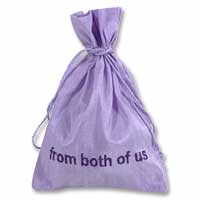 Confetti Lilac from both of us large gift bag