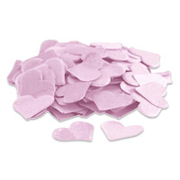 Confetti lilac heart shaped paper confetti