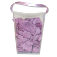 Lilac petal confetti bag