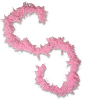 Confetti Pink feather boa