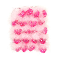 Confetti pink fluffy heart lights